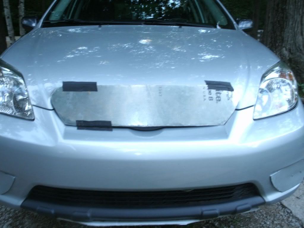 How to make an upper grill block (for a Matrix) Fuel Economy